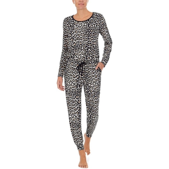 NWT KATE SPADE CHEETAH MEDIUM LOUNGING ROMPER - Picture 1 of 7